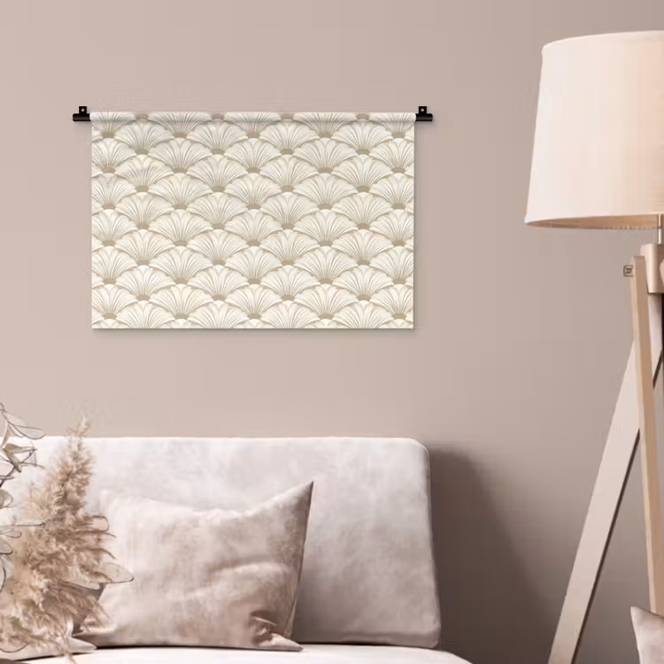 Klassiek - Art - Beige Wandkleed katoen klein 269 -sfeer4