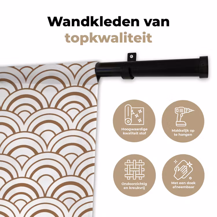 Klassiek - Motief - Terracotta Wandkleed katoen klein 269 -sfeer2