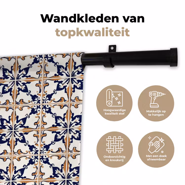 Klassiek - Patroon - Kleurrijk Wandkleed katoen klein 269 -sfeer2