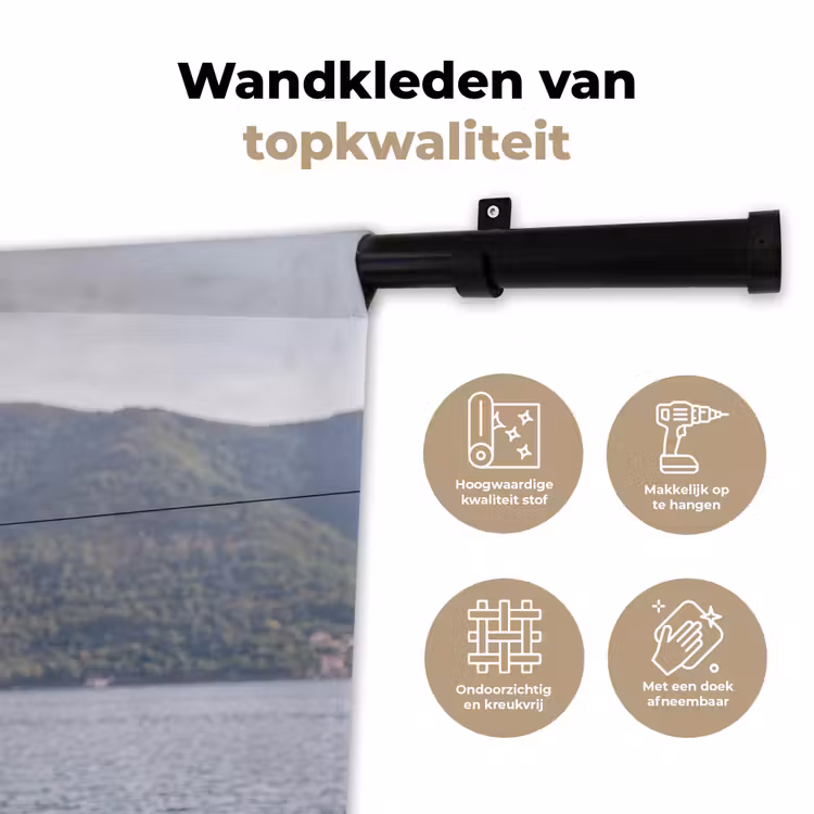 Kleding - Badkleding - Waslijn - Zomer - Roze Wandkleed katoen klein -sfeer2