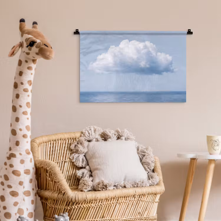 Wall Hanging - Cloud - Rain - Nature - Wolk - Regen - Natuur Wandkleed katoen klein