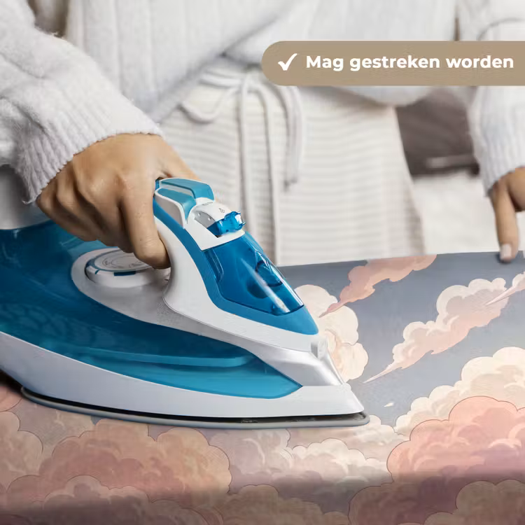 Wolken - Lucht - Natuur - Pastel - Roze Wandkleed katoen klein -sfeer9