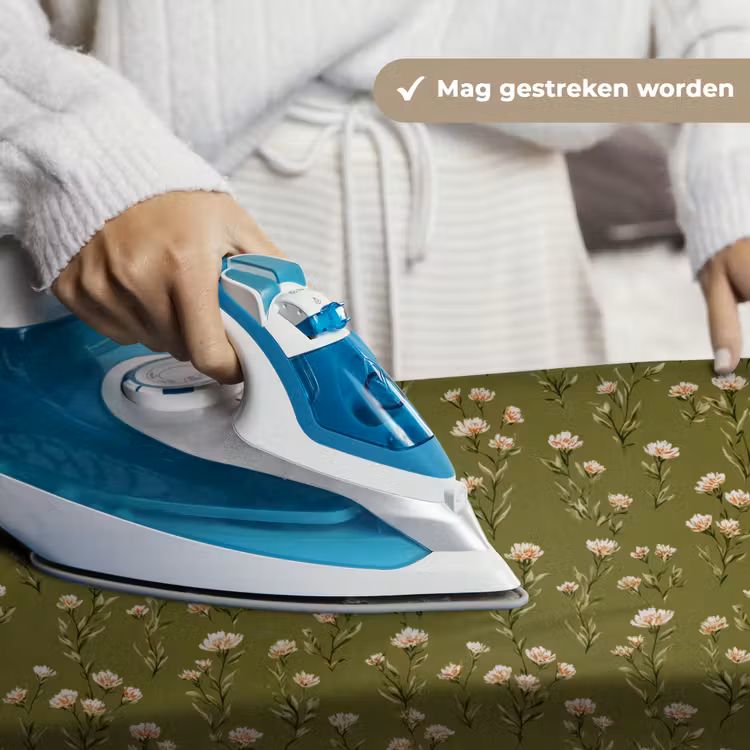 Landelijk - Bloemen -  Groen Wandkleed katoen klein 269 -sfeer9