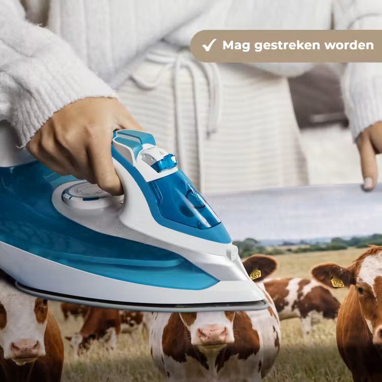 Koeien - Portret - Weide - Boerderij - Nieuwsgierig Wandkleed katoen klein -sfeer9