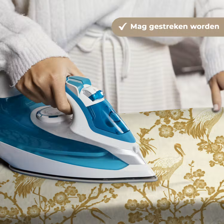 Kraanvogels - Kersenbloesem - Goud Wandkleed katoen klein 269 -sfeer9
