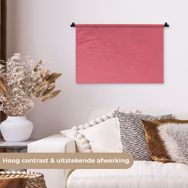 Crimson - Rose - Roze Wandkleed katoen klein 269 -sfeer1