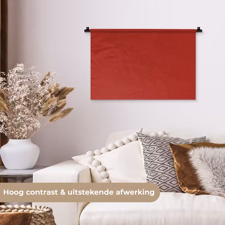 Deep - Crimson - Rood Wandkleed katoen klein 269 -sfeer1