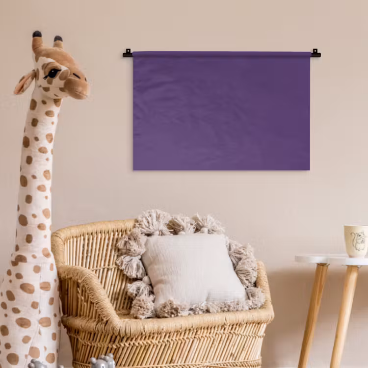 Deep - Plum - Paars Wandkleed katoen klein 269 -wsfeer5_kind