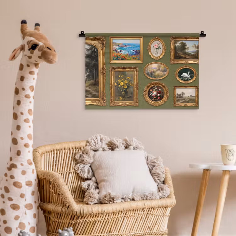 Hert - Bos - Natuur - Klassiek - Dieren Wandkleed katoen klein -wsfeer5_kind