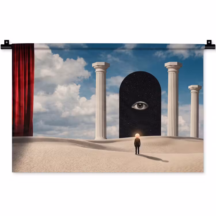 Wall Hanging - Dream - Desert - Eye - Droom - Woestijn - Oog Wandkleed katoen klein