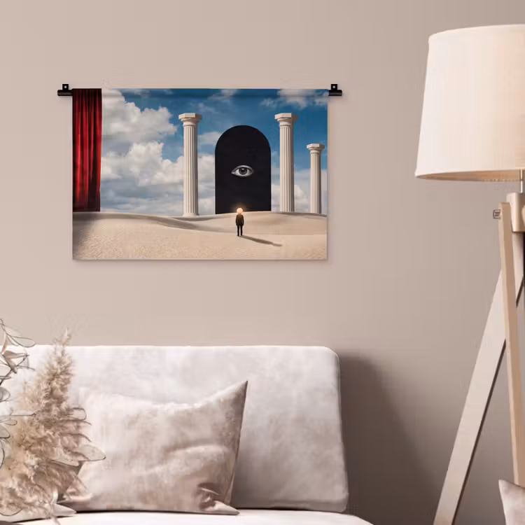 Wall Hanging - Dream - Desert - Eye - Droom - Woestijn - Oog Wandkleed katoen klein