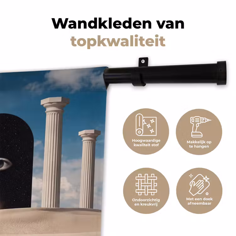 Wall Hanging - Dream - Desert - Eye - Droom - Woestijn - Oog Wandkleed katoen klein