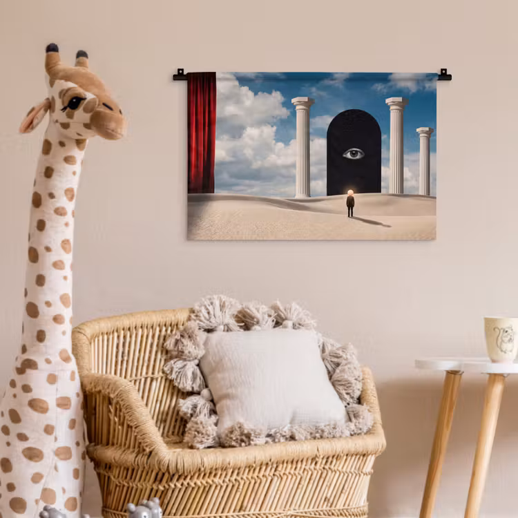 Wall Hanging - Dream - Desert - Eye - Droom - Woestijn - Oog Wandkleed katoen klein