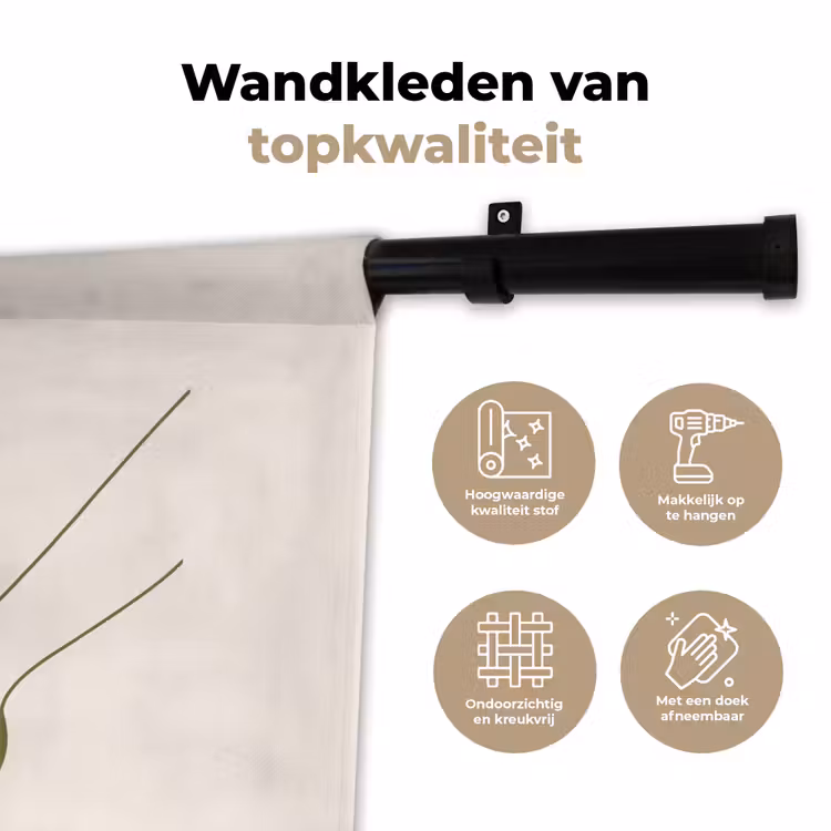 Drank - Martini - Hoge hak - Mode - Groen Wandkleed katoen klein -sfeer2