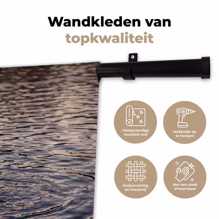 Eenden - Water - Natuur Wandkleed katoen klein -sfeer2