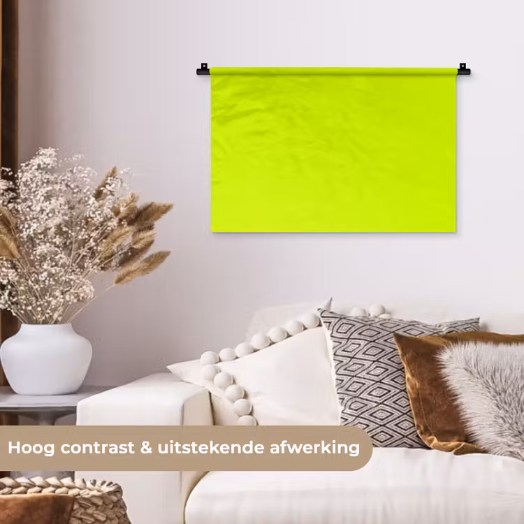 Electric - Lemon - Geel Wandkleed katoen klein 269 -sfeer1
