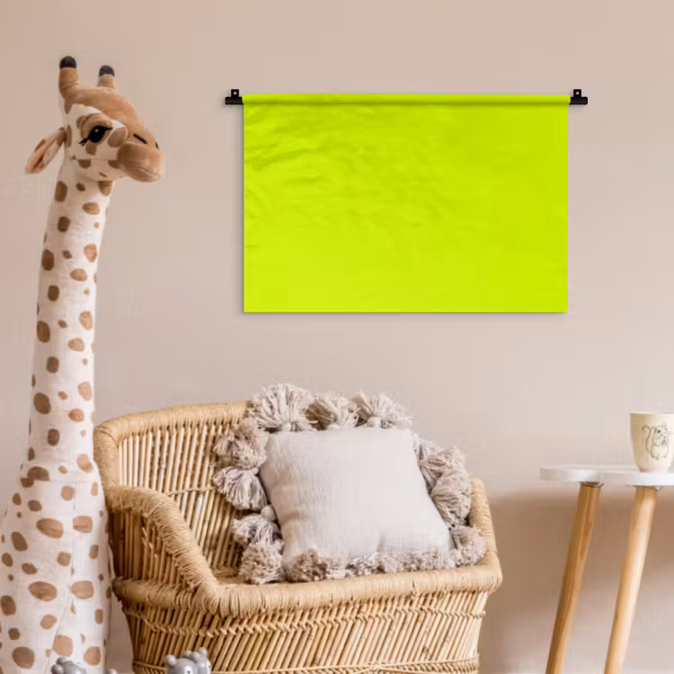 Electric - Lemon - Geel Wandkleed katoen klein 269 -wsfeer5_kind