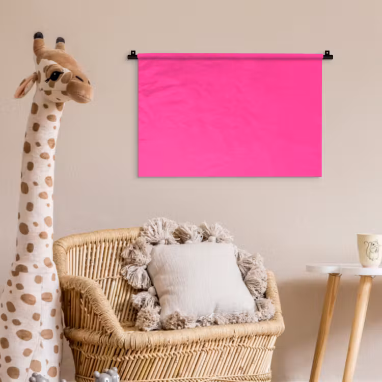 Electric - Magenta - Roze Wandkleed katoen klein 269 -wsfeer5_kind