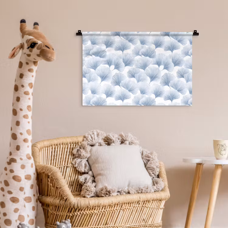 Waaier - Modern - Blauw Wandkleed katoen klein 269 -wsfeer5_kind