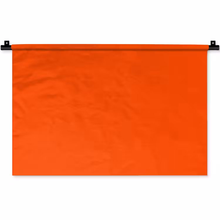 Fiery - Tangerine - Oranje Wandkleed katoen klein 269 -zz3d