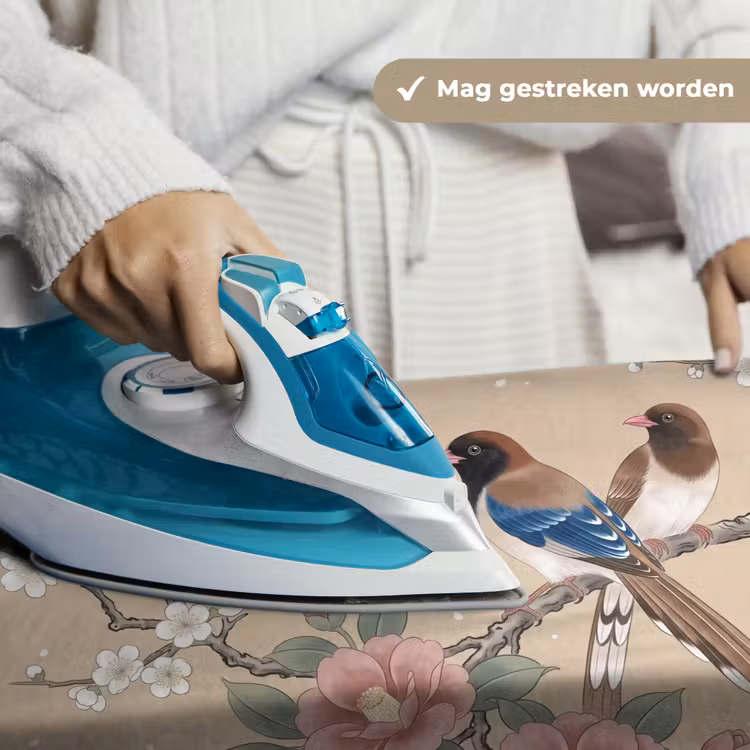 Bloemen - Vogels - Bloemen Wandkleed katoen klein -sfeer9