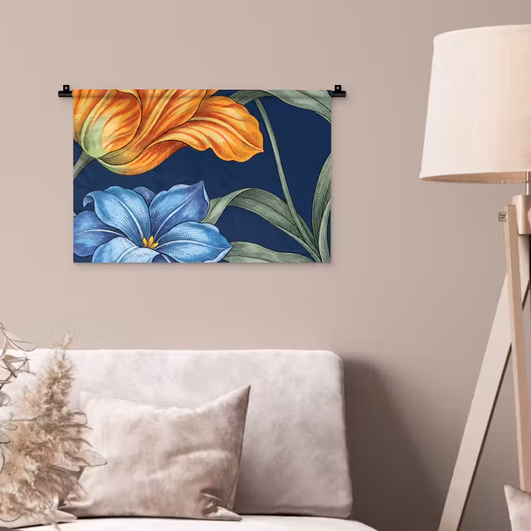 Wall Hanging - Flowers - Botanical - Pattern - Bloemen - Botanisch - Patroon Wandkleed katoen klein