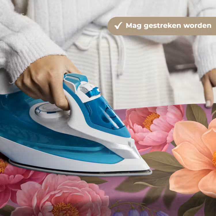 Bloemen - Patroon - Illustratie - Roze Wandkleed katoen klein -sfeer9