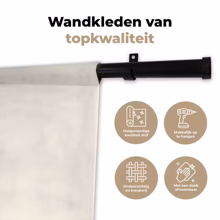Eten - Citroenen - Keuken - Illustratie - Geel Wandkleed katoen klein -sfeer2