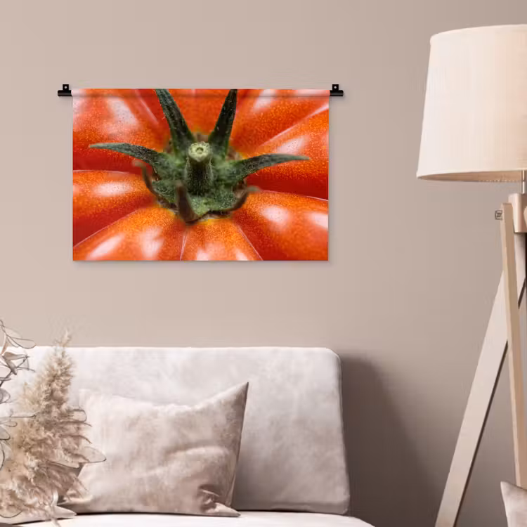 Wall Hanging - Food - Tomato - Red - Eten - Tomaat - Rood Wandkleed katoen klein