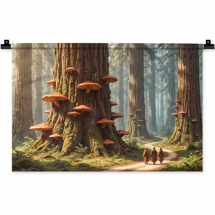 Wall Hanging - Forest - Trees - Nature - Bos - Bomen - Natuur Wandkleed katoen klein