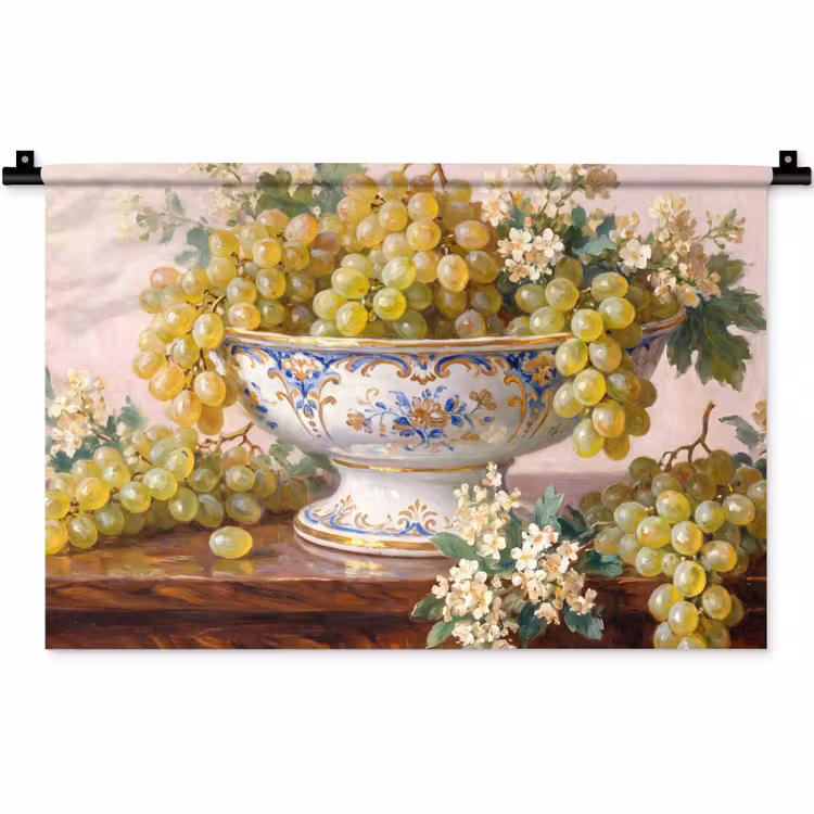 Wall Hanging - Fruit - Still Life - Classical - Fruit - Stilleven - Klassiek Wandkleed katoen klein