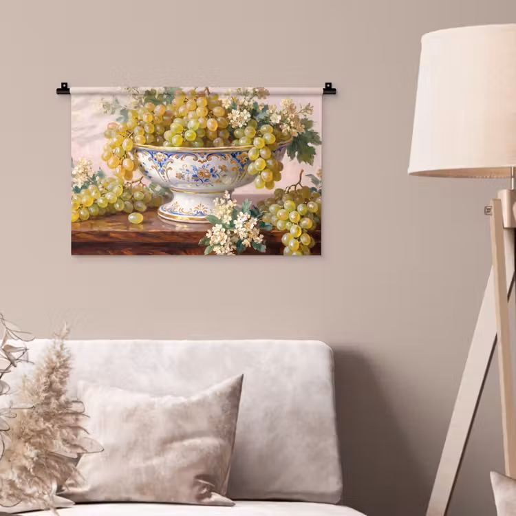 Wall Hanging - Fruit - Still Life - Classical - Fruit - Stilleven - Klassiek Wandkleed katoen klein