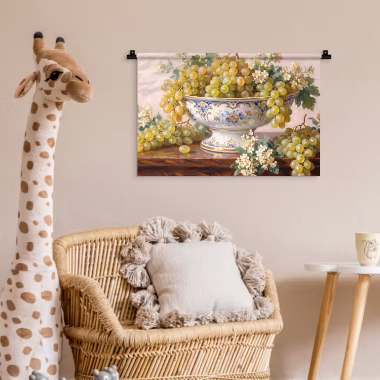Wall Hanging - Fruit - Still Life - Classical - Fruit - Stilleven - Klassiek Wandkleed katoen klein