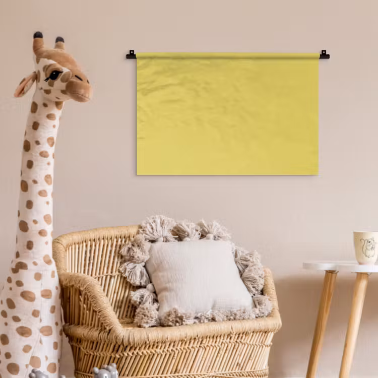 Golden - Ochre - Geel Wandkleed katoen klein 269 -wsfeer5_kind