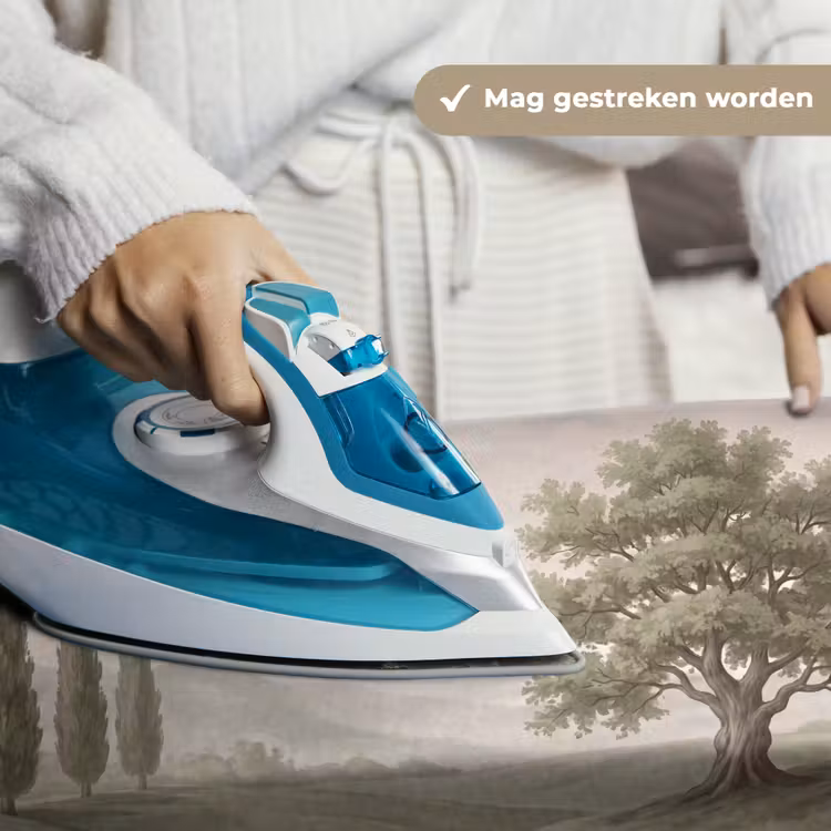 Heuvellandschap - Bomen - Natuur - Groen Wandkleed katoen klein -sfeer9