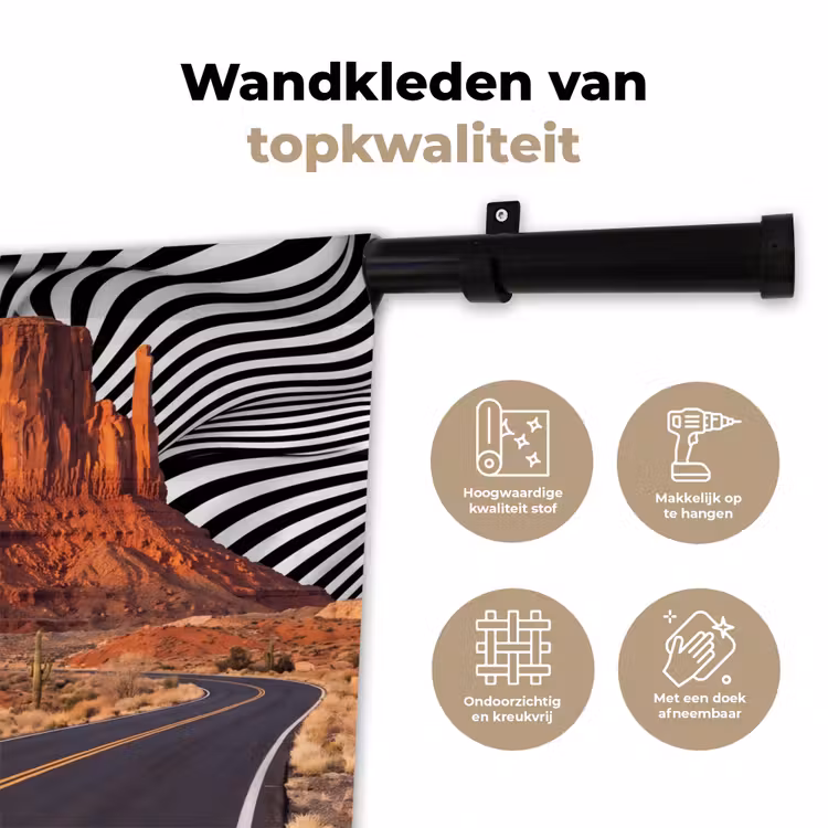 Wall Hanging - Horse - Desert - Nature - Paard - Woestijn - Natuur Wandkleed katoen klein