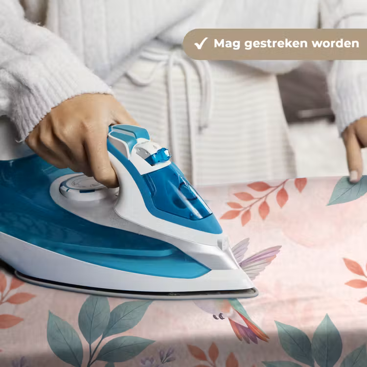 Kolibrie - Vliegen - Natuur - Illustratie - Kleurrijk Wandkleed katoen klein -sfeer9