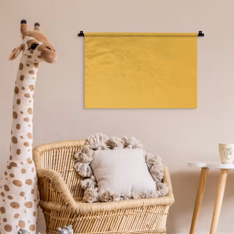 Joyful - Mustard - Geel Wandkleed katoen klein 269 -wsfeer5_kind