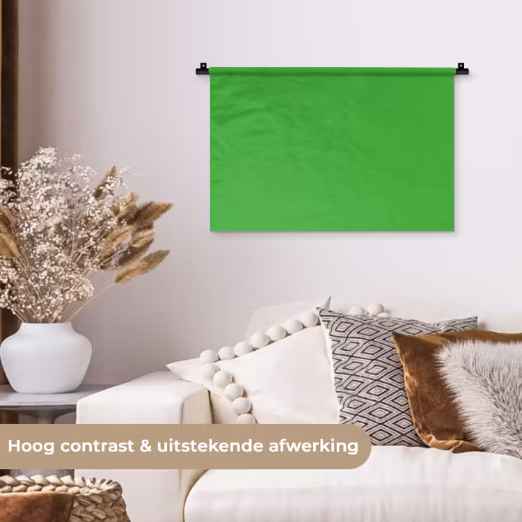 Kelly - Green - Groen Wandkleed katoen klein 269 -sfeer1
