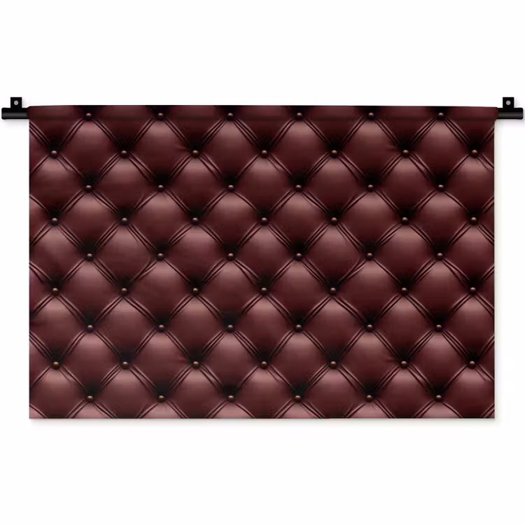 Leer - Patroon - Bordeaux Wandkleed katoen klein 269 -zz3d