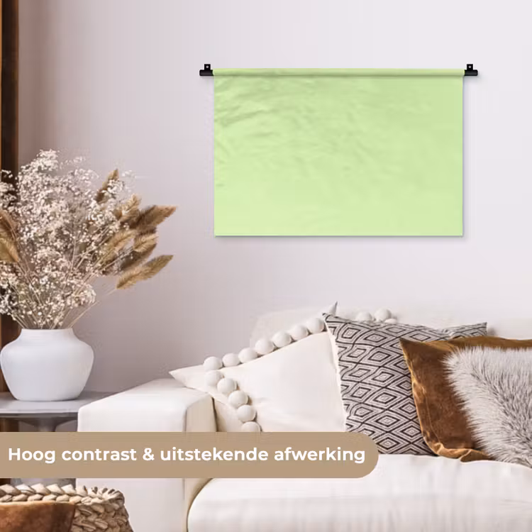 Light - Lime - Groen Wandkleed katoen klein 269 -sfeer1