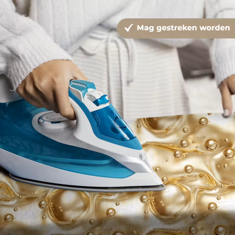 Vloeibaar - Druppels - Goud Wandkleed katoen klein 269 -sfeer9