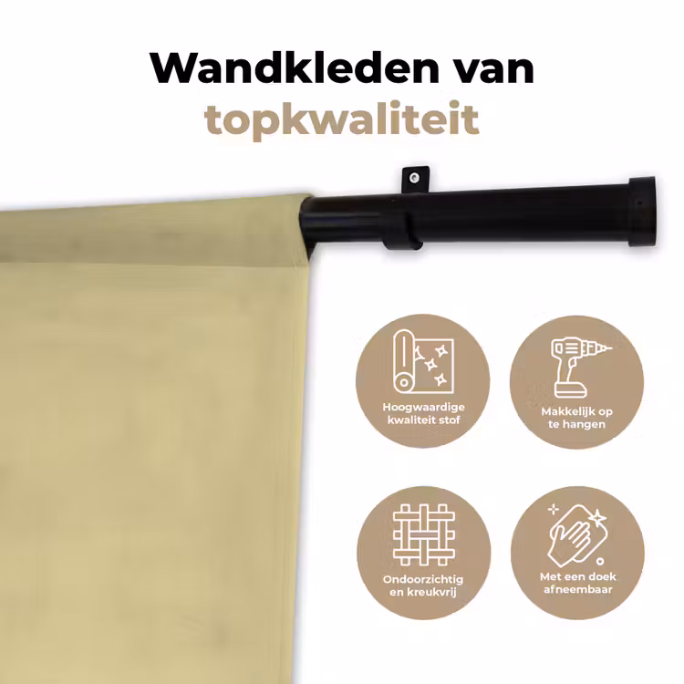 Mellow - Touch - Geel Wandkleed katoen klein 269 -sfeer2