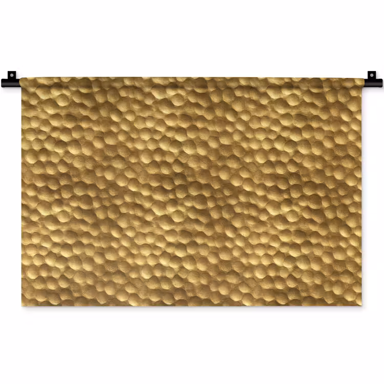 Metaal - Dynamisch - Goud Wandkleed katoen klein 269 -zz3d