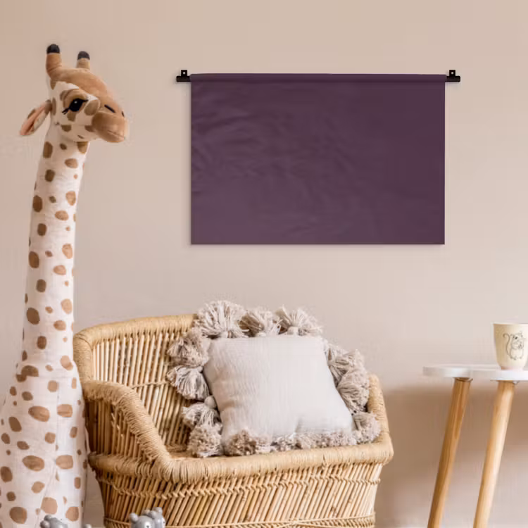 Midnight - Plum - Paars Wandkleed katoen klein 269 -wsfeer5_kind