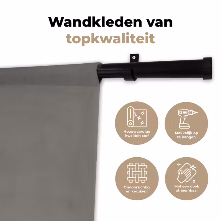 Mineral - Grey - Grijs Wandkleed katoen klein 269 -sfeer2
