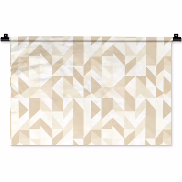 Modern - Abstract - Beige Wandkleed katoen klein 269 -zz3d