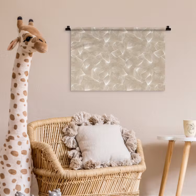 Organisch - Textuur - Beige Wandkleed katoen klein 269 -wsfeer5_kind