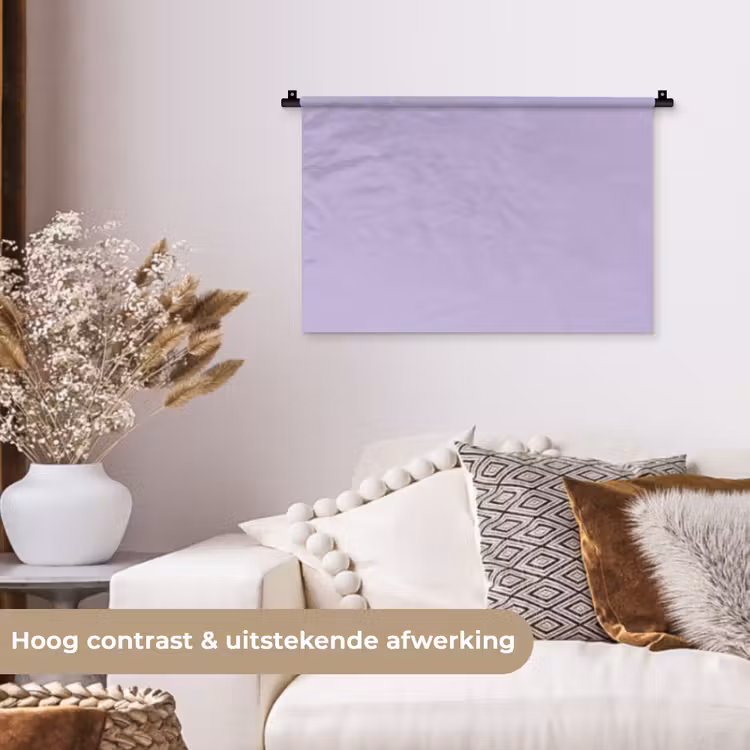 Pastel - Lilac - Paars Wandkleed katoen klein 269 -sfeer1