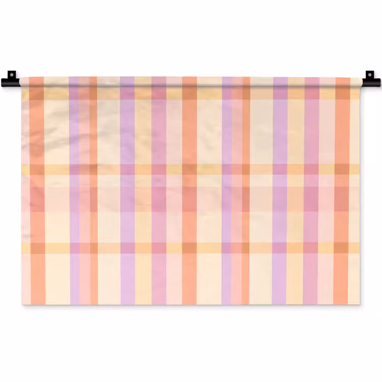 Pastel - uitpatroon - Geometrisch Wandkleed katoen klein 269 -zz3d